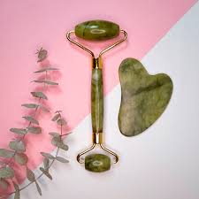 Set de Rodillo de Jade  Gua Sha